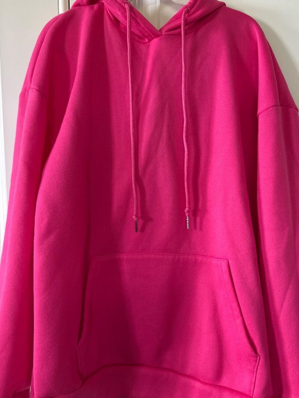 SHEIN Hot Pink Fleece Hoodie
